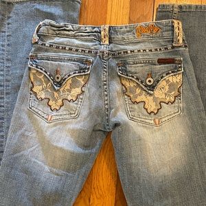 Miss Me Womens Boot Cut Jeans JP4232 Low Rise Size: 27x 32